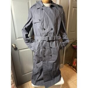 US Military All Weather Trench Coat Men’s 42XL Navy American Apparel DLA